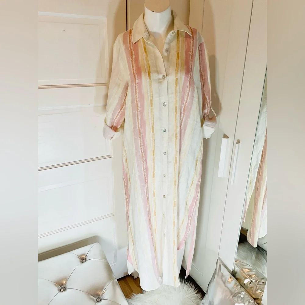 CHARLIE B 🛑🛑LINEN TUNIC-DRESS - Picture 5 of 11